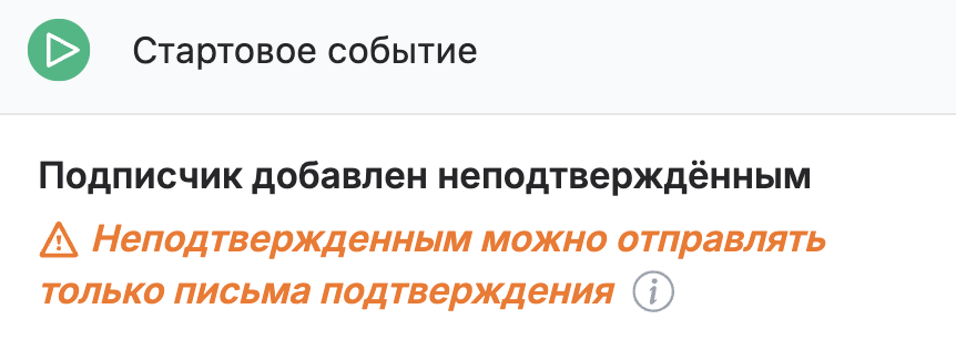 Subscriber added unconfirmed