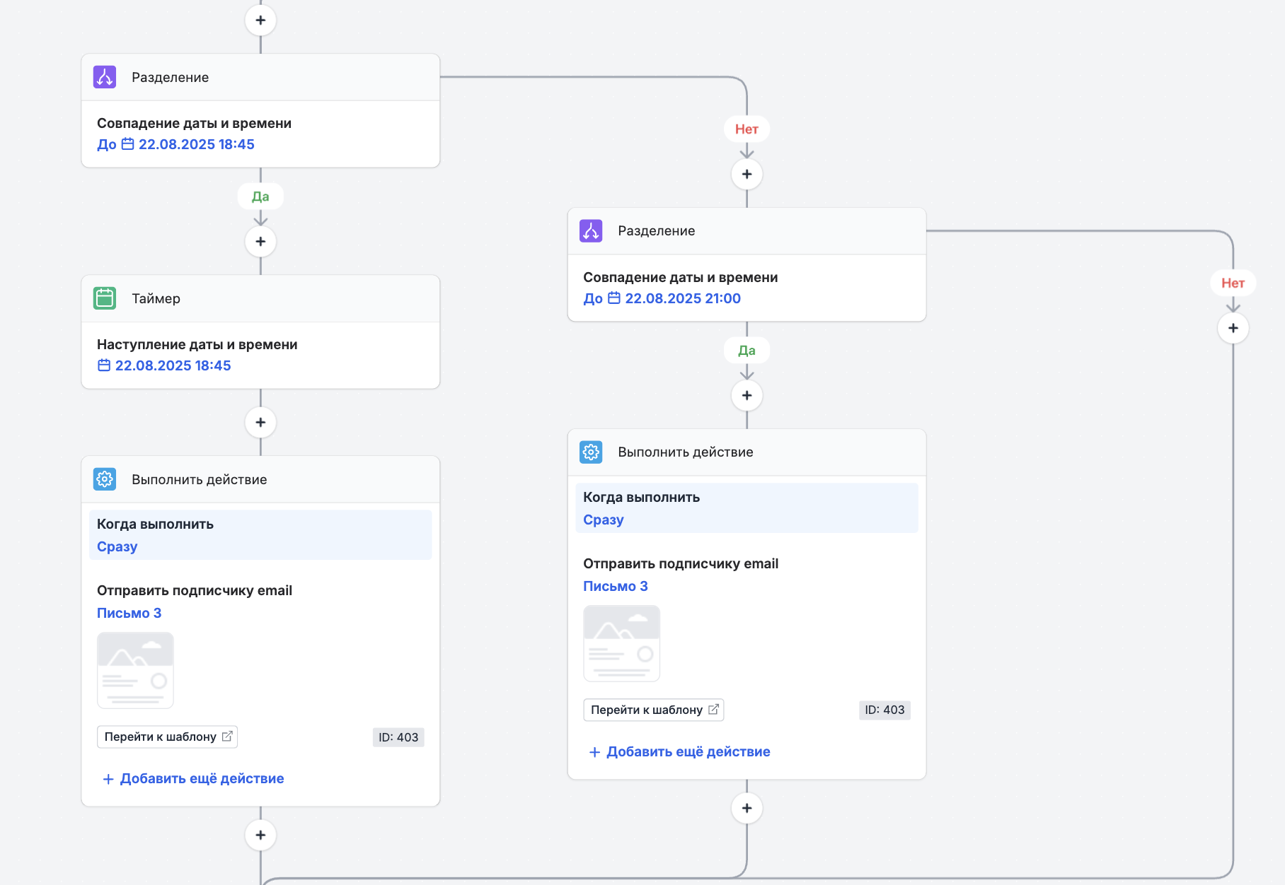 How to add email on the other thread