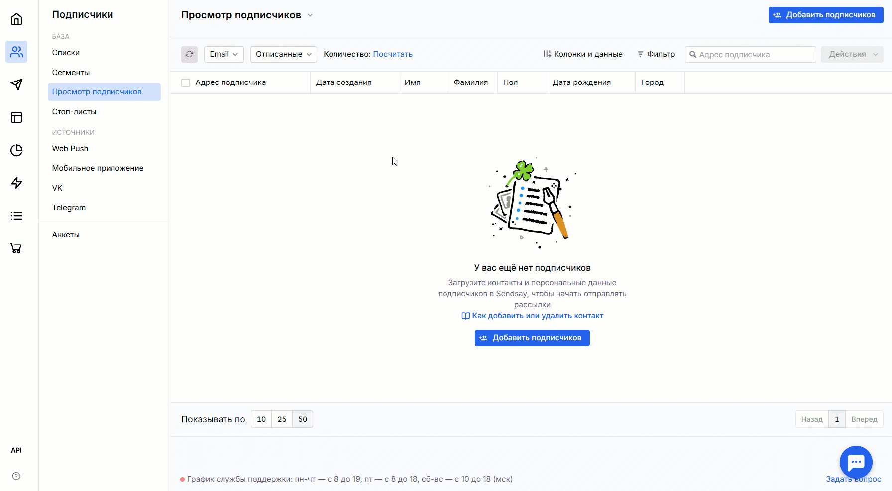 How to set up a table
