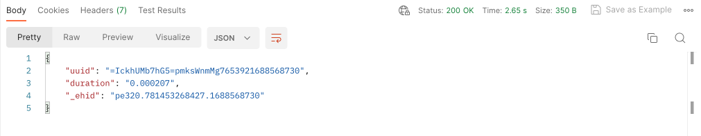 Postman response stream api